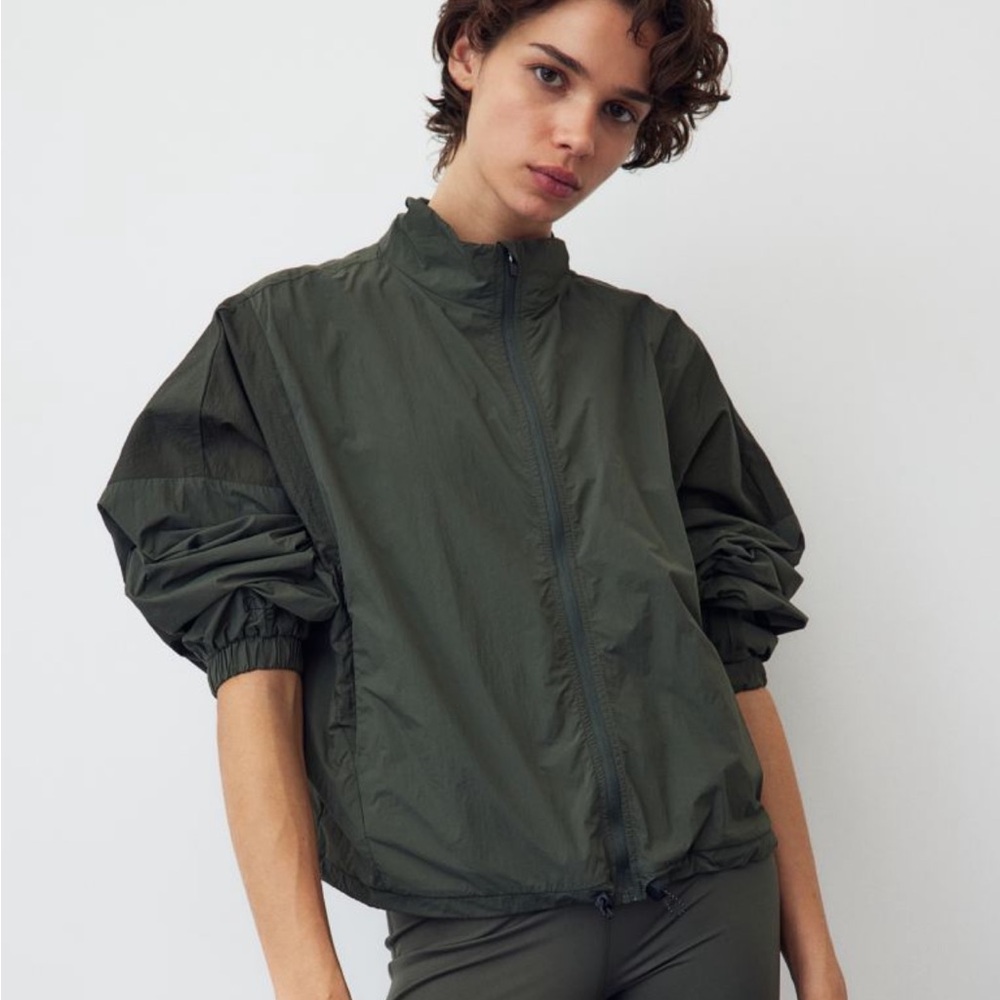 HM Drymove Running jacket dark khaki green XL